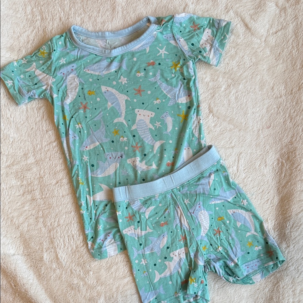 Little Sleepies Shark & Sea Life Pajama Set